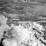 356 Squadron RAF flys over Japanese positions on Ramree Island