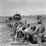 African troops bringing supplies ashore on Ramree Island